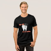 Tandartsstudent afgestudeerd Tri-Blend shirt (Voorkant volledig)