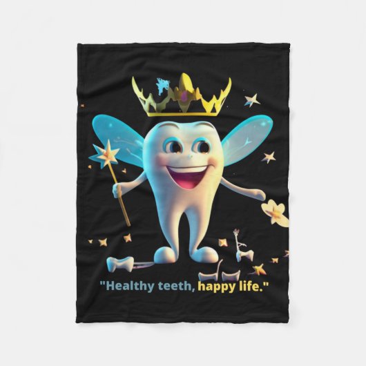 Tandartsverpleegkundige. Fleece Deken (Voorkant)