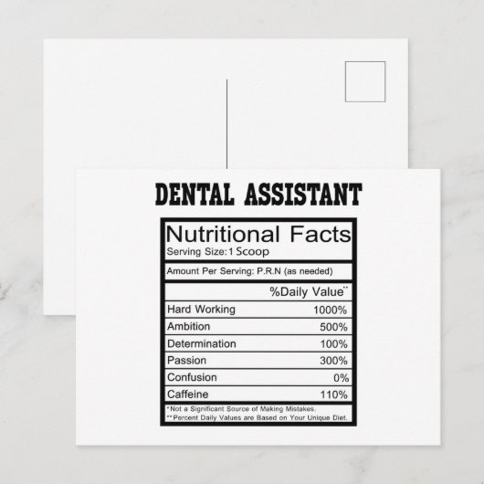 tandassistent briefkaart (Voorkant / Achterkant)