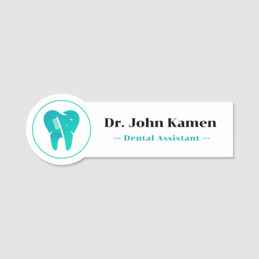 tandassistent | De Logo Teeth Naamplaatje (Voorkant)