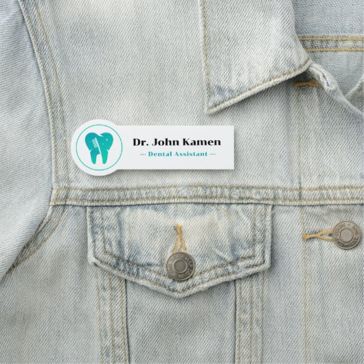 tandassistent | De Logo Teeth Naamplaatje (In situ)