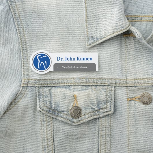 tandassistent | De naam van de Logo van de tanden Naamplaatje (In situ)