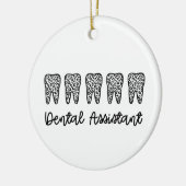 tandassistent | Giften voor assistent-tandarts Keramisch Ornament (Links)