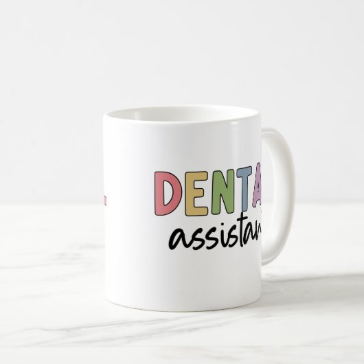 tandassistent | Giften voor assistent-tandarts Koffiemok (Voorkant rechts)