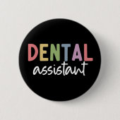 tandassistent | Giften voor assistent-tandarts Ronde Button 5,7 Cm (Voorkant)