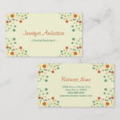 Tandassistent - Stijlvolle grafische Natuur Visitekaartje (Voorkant / Achterkant)