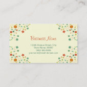 Tandassistent - Stijlvolle grafische Natuur Visitekaartje (Achterkant)