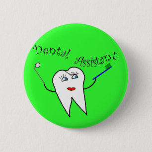 Tandassistent-T-shirts en cadeautjes Ronde Button 5,7 Cm