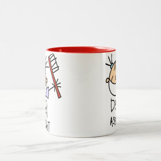 tandassistent tweekleurige koffiemok (Center)