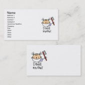 tandassistent visitekaartje (Voorkant / Achterkant)