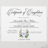 Tandbleek Certificaat van Voltooiing Cursus Flyer (Voorkant)