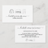 Tandbleken tandheelkunde visitekaartje (Voorkant / Achterkant)