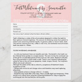 Tandbleking Klant Toestemming Budget Formulier Flyer