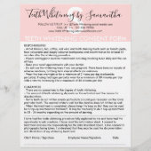 Tandbleking Klant Toestemming Budget Formulier Flyer (Achterkant)