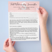 Tandbleking Klant Toestemming Budget Formulier Flyer (Hand)
