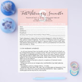 Tandbleking Klant Toestemming Budget Formulier Flyer (Enkel)