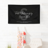 Tandbleking Monogram Schrift Spandoek (Insitu)