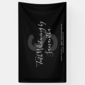 Tandbleking Monogram Schrift Spandoek (Verticaal)