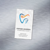 Tandborstel en Tand Logo | Tandheelkunde Magnetisch Visitekaartje (Voorbeeld)