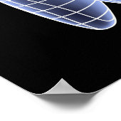 Tandbouillon, computerkunst van een molaire tand poster (Hoek)