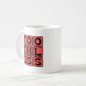 Tandeloos, actie zonder enige beet koffiemok (Voorkant links)