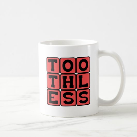 Tandeloos, actie zonder enige beet koffiemok (Rechts)