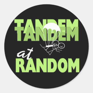 Tandem at Random Ronde Sticker