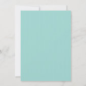Tandem Bicycle Aqua en Red Wedding Invitations Kaart (Achterkant)