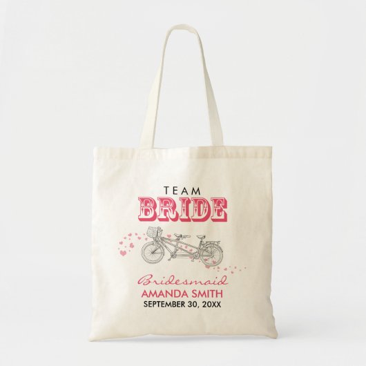 Tandem Bicycle - Canvas tas van een gepersonalisee (Voorkant)
