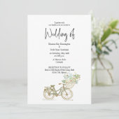 Tandem Bicycle Casual Weddenschap Geen foto Kaart (Staand voorkant)