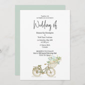 Tandem Bicycle Casual Weddenschap Geen foto Kaart (Voorkant / Achterkant)