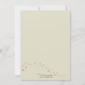 Tandem Bicycle Couple's Bridal Shower Invitation Kaart (Achterkant)