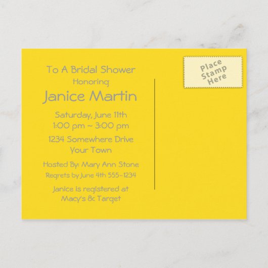 Tandem Bicycle Custom Doran Briefkaarten (Achterkant)