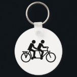 Tandem Bicycle-fiets Sleutelhanger<br><div class="desc">Tandem Bicycle bike mountainbike wielrensport</div>