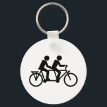Tandem Bicycle-fiets Sleutelhanger<br><div class="desc">Tandem Bicycle bike mountainbike wielrensport</div>