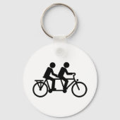 Tandem Bicycle-fiets Sleutelhanger (Voorkant)