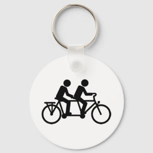 Tandem Bicycle-fiets Sleutelhanger