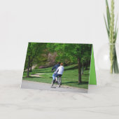 Tandem Bicycle Happy Jubileum Card Kaart (Achterkant)