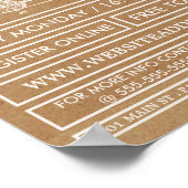 Tandem Bicycle, Kraft Cycling Club Adverteren Poster (Hoek)