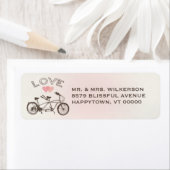 Tandem Bicycle Love Label (Insitu)