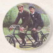 Tandem Bicycle Onderzetter uit 1890 (Voorkant)