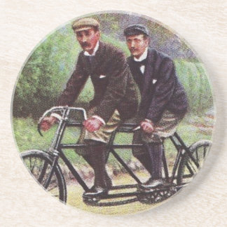 Tandem Bicycle Onderzetter uit 1890