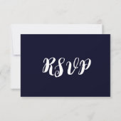 Tandem Bicycle Romantic Casual Wedding RSVP Kaartje (Achterkant)