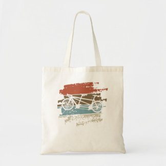 Tandem Bicycle Vintage Cyclist Bidem Premium Tote Bag