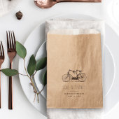  tandem Bicycle Wedding Dank je Bedankzakje