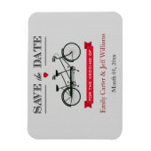 Tandem Bicycle Wedding Save the Date Magnets Magneet (Verticaal)