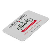 Tandem Bicycle Wedding Save the Date Magnets Magneet (Linkerzijde)