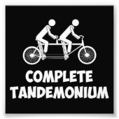 Tandem Bike Complete Tandemonium Foto Afdruk (Voorkant)