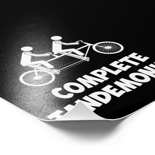 Tandem Bike Complete Tandemonium Foto Afdruk (Hoek)