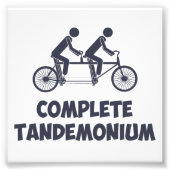 Tandem Bike Complete Tandemonium Foto Afdruk (Voorkant)